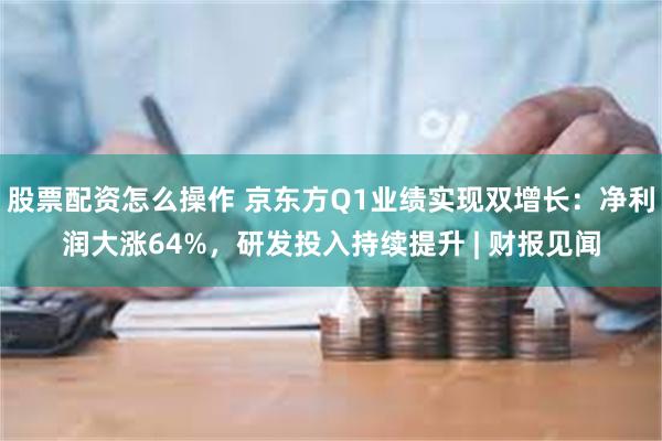 股票配资怎么操作 京东方Q1业绩实现双增长：净利润大涨64%，研发投入持续提升 | 财报见闻