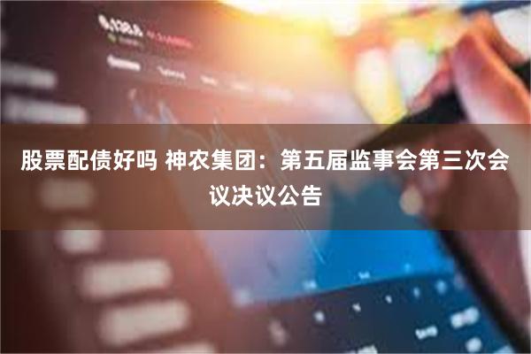 股票配债好吗 神农集团：第五届监事会第三次会议决议公告